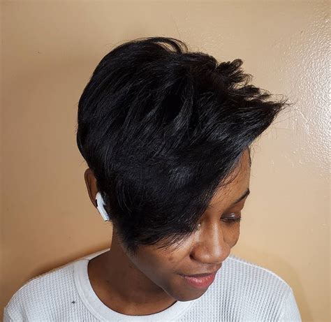 short black hair pixie cuts|More.